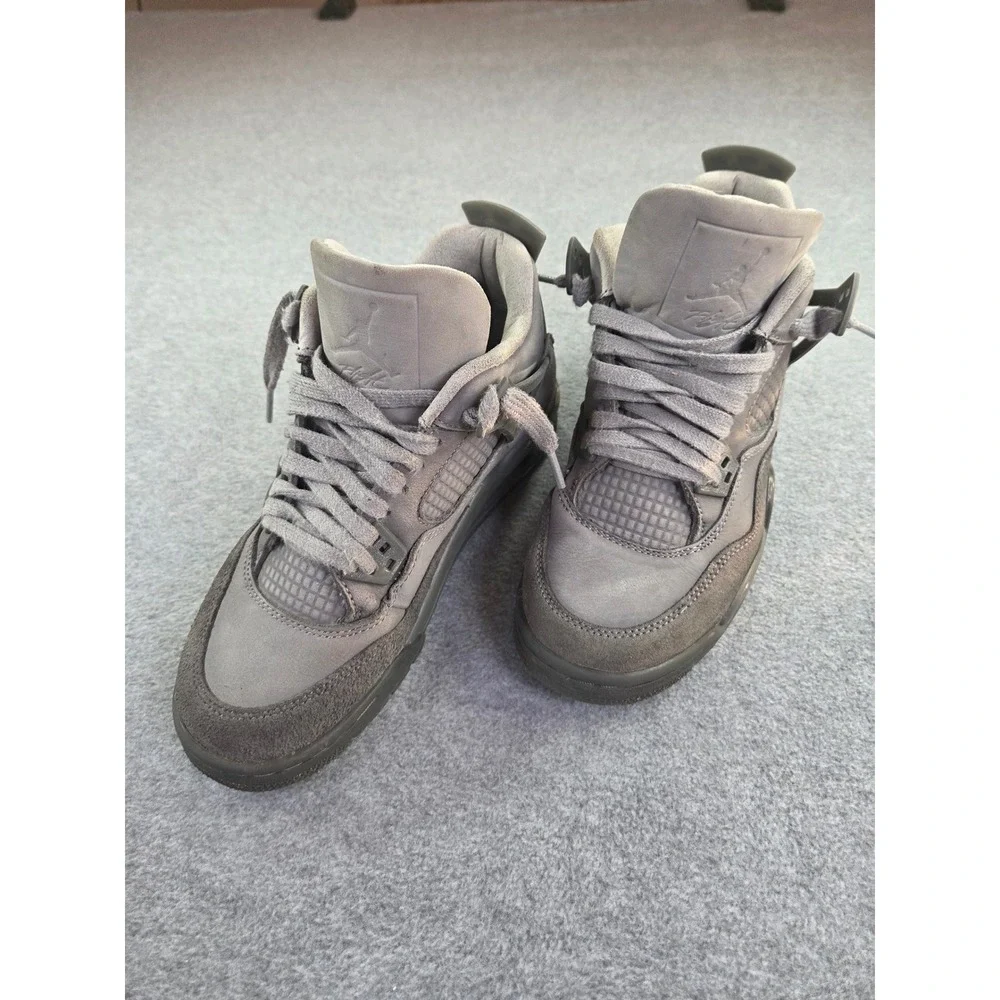 Jordan Kids Air Jordan 4 Retro SE Wet Cement Sneakers 5Y Grey Streetwear